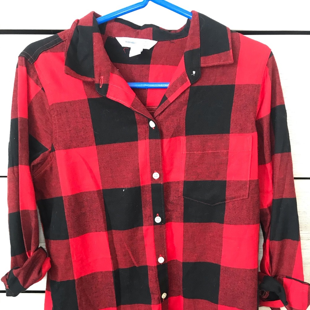 Plaid long sleeve shirt